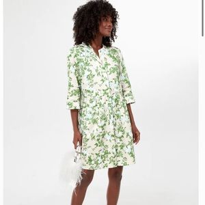 Tuckernuck Royal Shirt Dress in Palm print